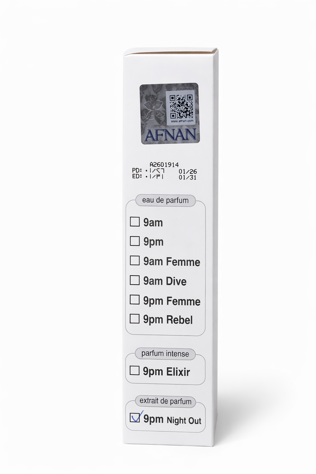 9 PM Night Out Extrait 9pm 100ml – Afnan Unisex Perfume Afnan TESTER 100ml