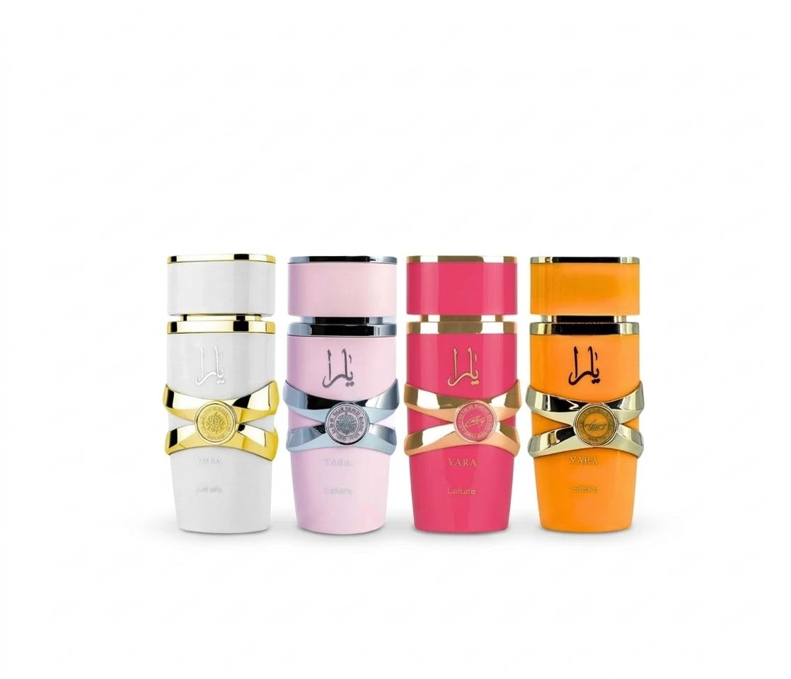 Set Miniaturas My Yara Collection 4x5ml – Lattafa Mujer Perfume Lattafa