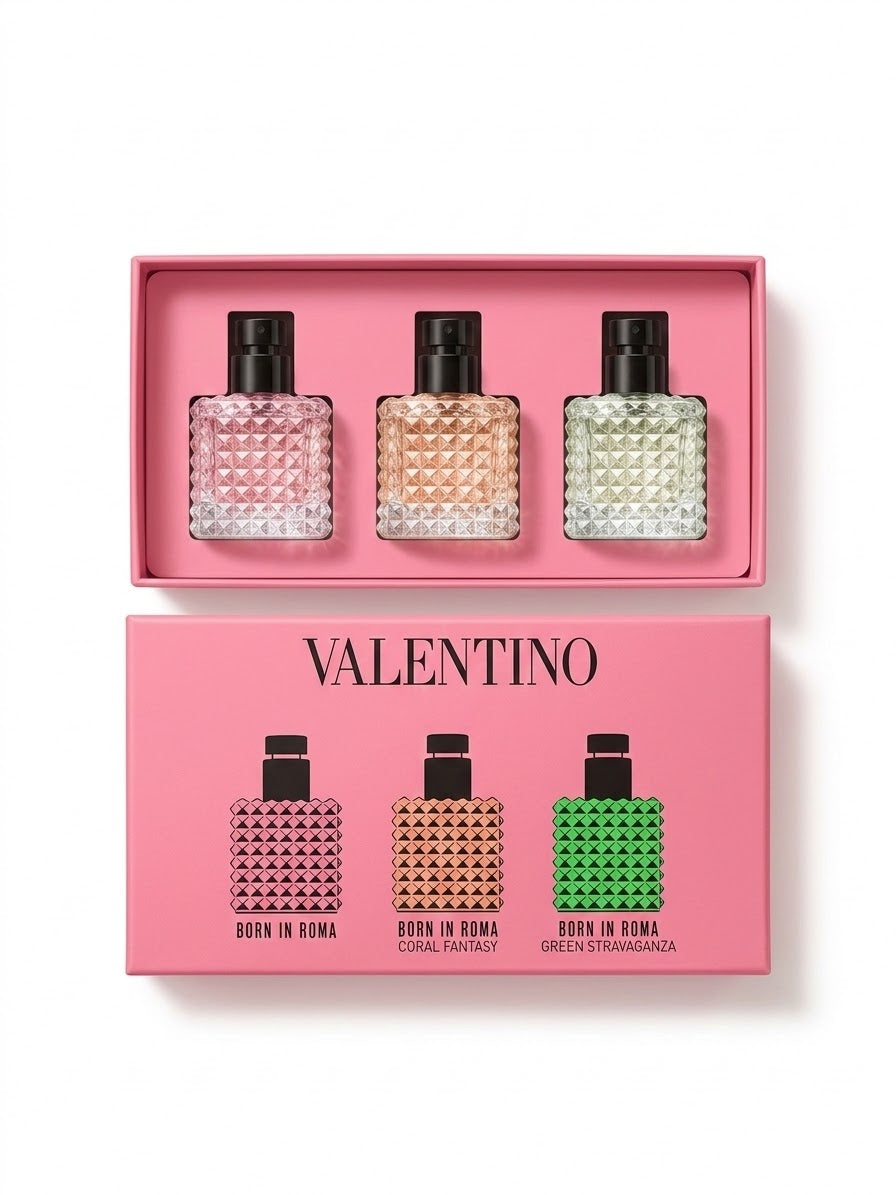 Set Miniaturas Valentino Donna Born in Roma 3x6ml mini perfumes – Valentino Mujer Perfume Valentino
