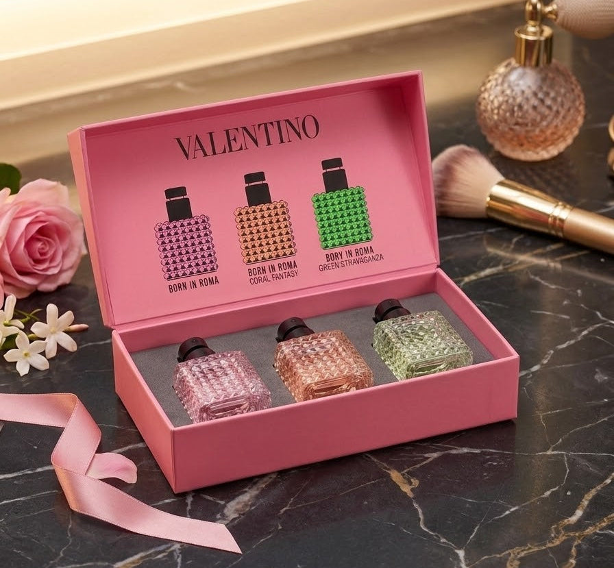 Set Miniaturas Valentino Donna Born in Roma 3x6ml mini perfumes – Valentino Mujer Perfume Valentino