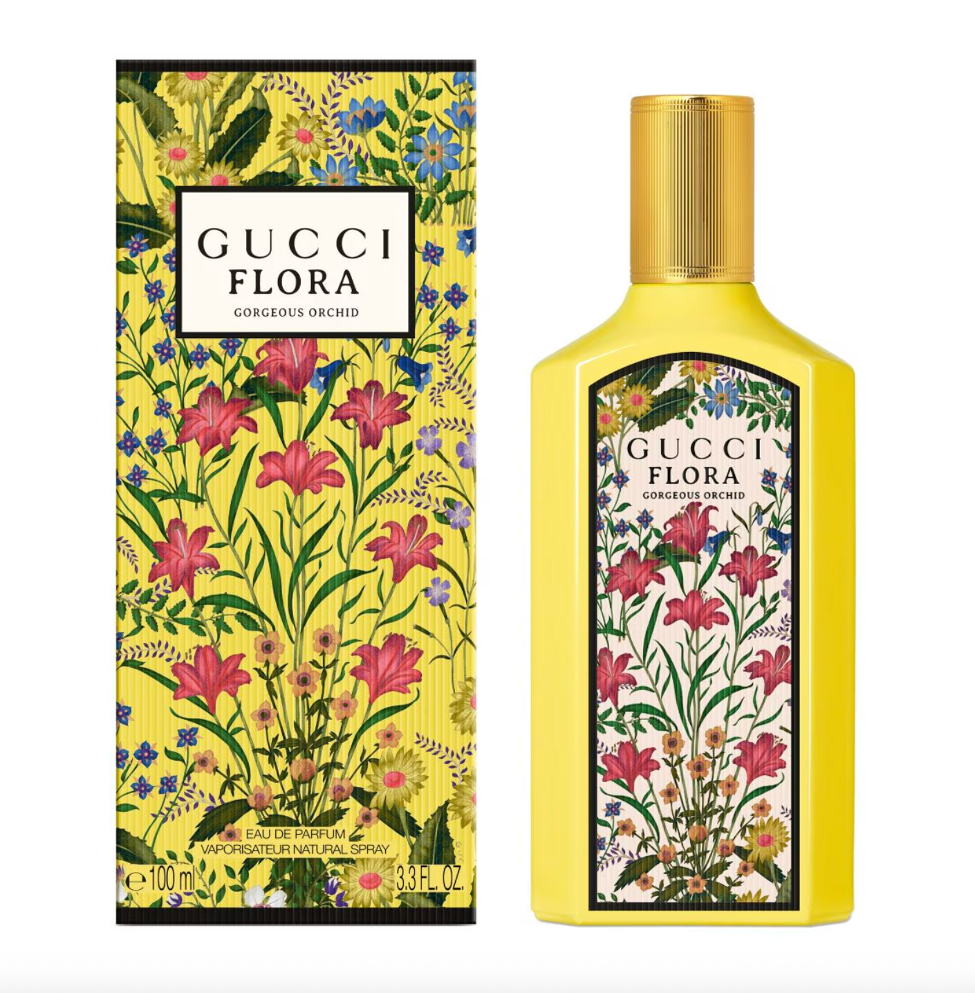 Gucci Flora Gorgeous Orchid EDP Gift Set – Mujer Perfume Gucci Botella completa sellada nueva 100ml