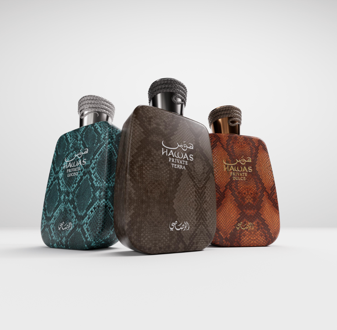 Decants Hawas Private Line EDP – Rasasi Unisex Luceo, Dulce, Terra Decant de Perfume Rasasi
