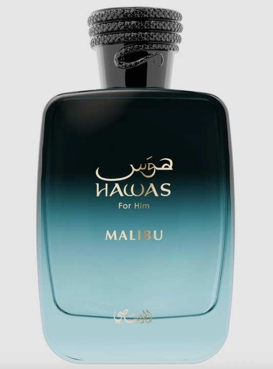 Decant Hawas Malibu EDP 3ml, 5ml, 10ml – Rasasi Hombre Decant de Perfume Rasasi